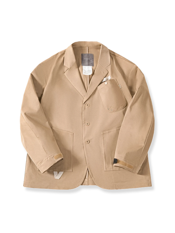 Notched lapel tailored jacket