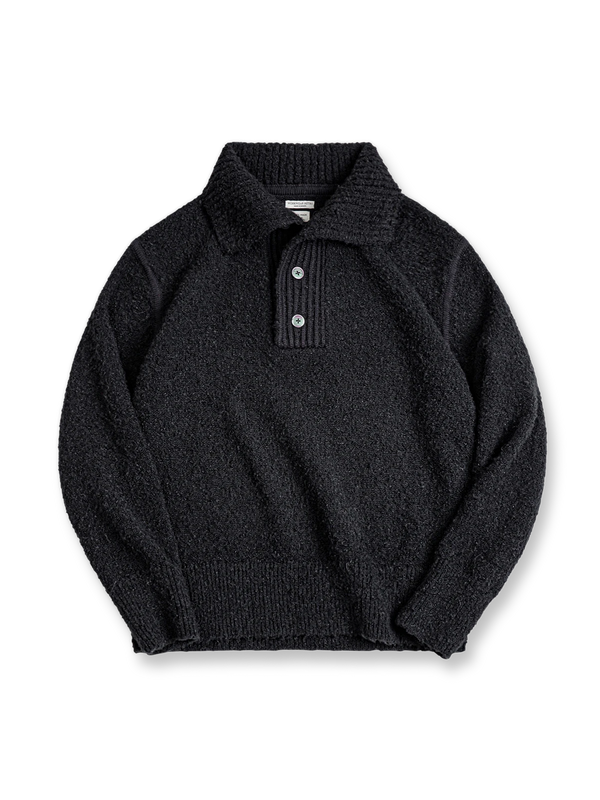 PESSOA | Loop yarn polo collar knit sweater