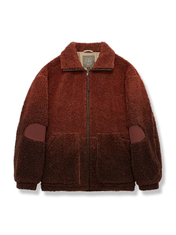 Parolibre | Sherpa fleece gradient stand-up collar jacket