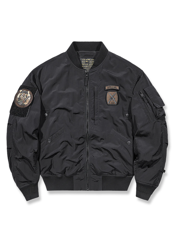 Air Porco F-35 MA-1 Leather Flight Jacket