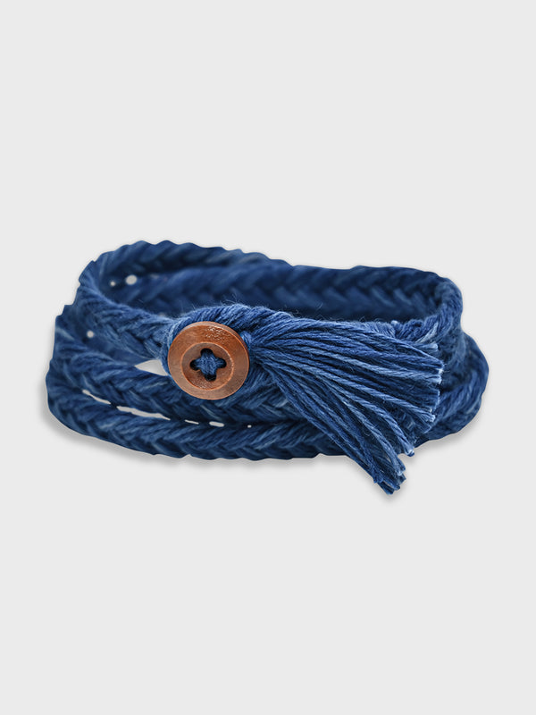 Botanical indigo dyed bangle