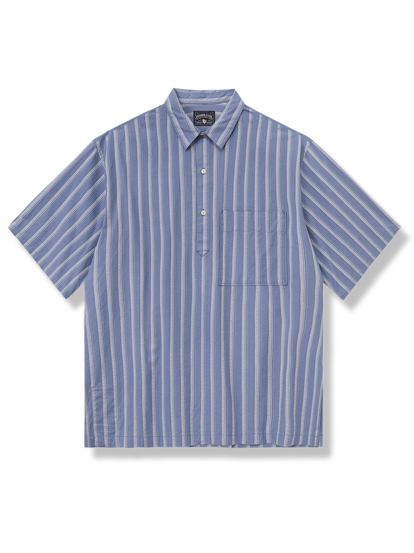 Parolibre | Jacquard striped short sleeve shirt