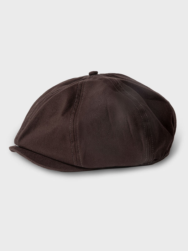 Military style newsboy cap