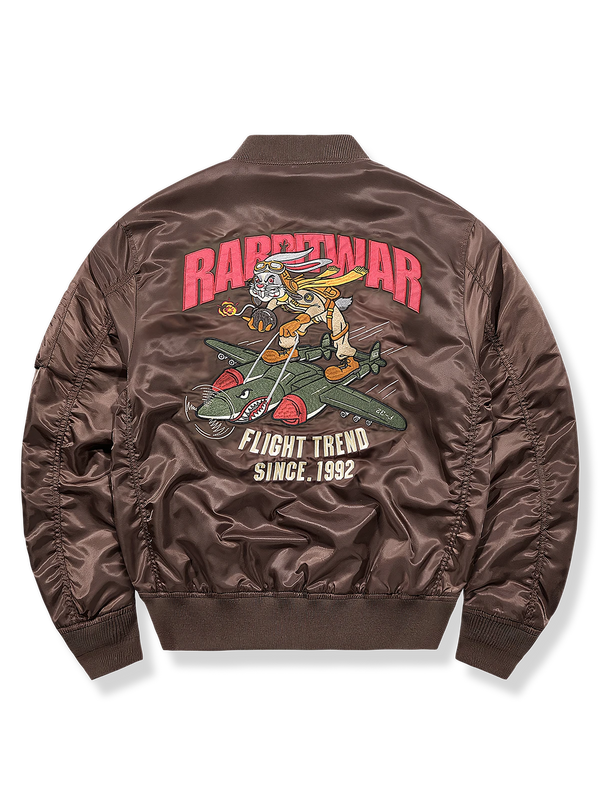 Air Porco | Year of the Rabbit Limited Edition Rabbit Warrior MA-1 Embroidered Patch Flight Jacket