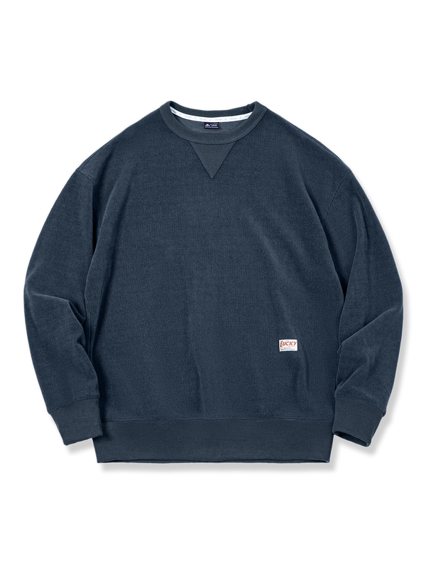 PESSOA | Chenille round collar sweatshirt