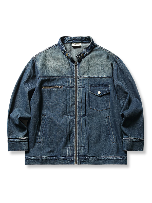 PARDON | Washed retro denim jacket