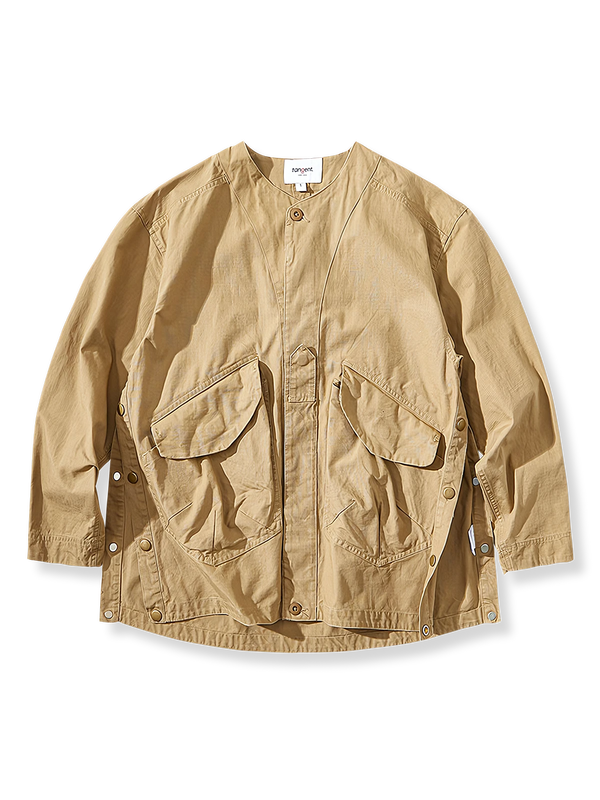 PARDON | Large pocket no-collar jacket