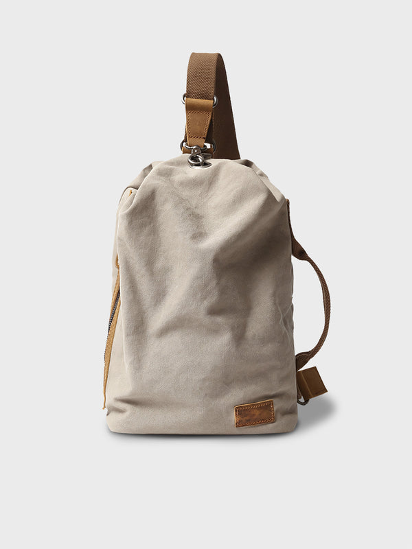 Single shoulder canvas body bag