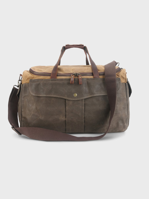 Waxed canvas travel bag