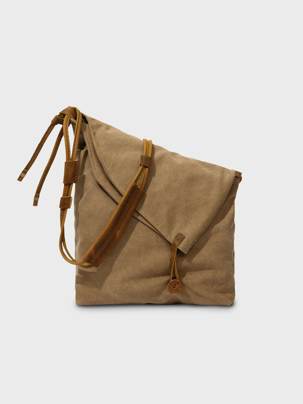 Minimalist canvas shoulder bag