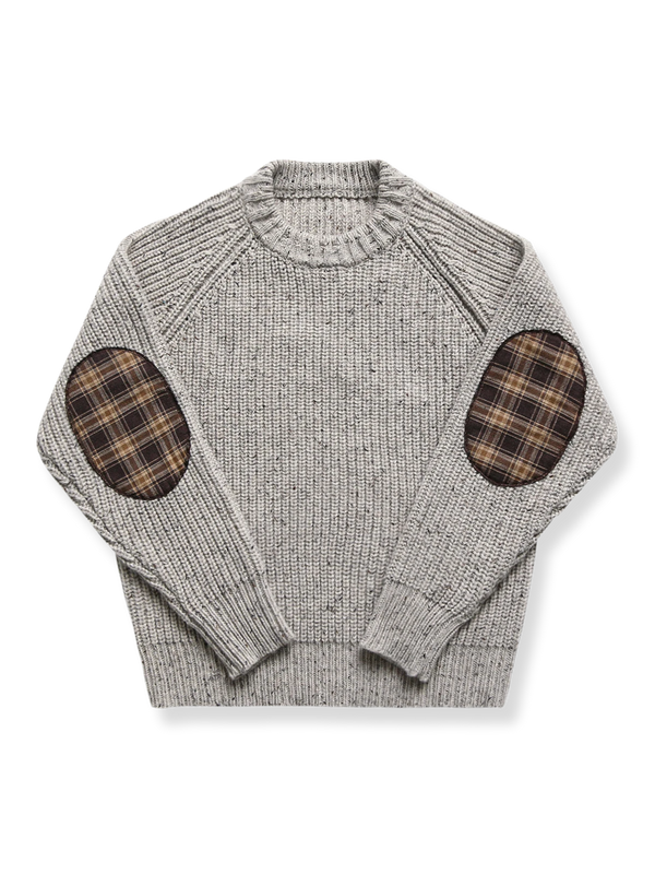 Parolibre | Elbow patch drop shoulder sweater