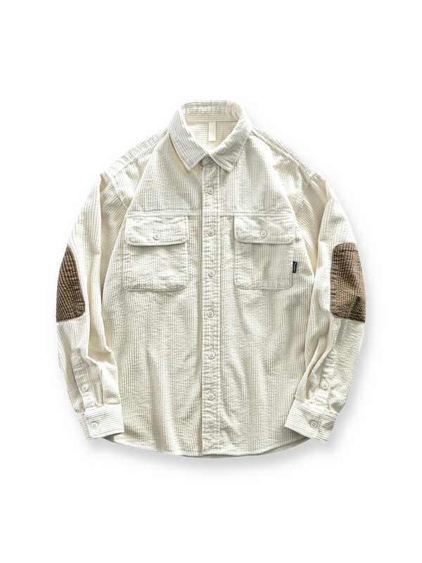 PESSOA | Corduroy shirt jacket with elbow patches