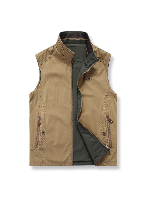 PESSOA | Reversible stand-up collar vest