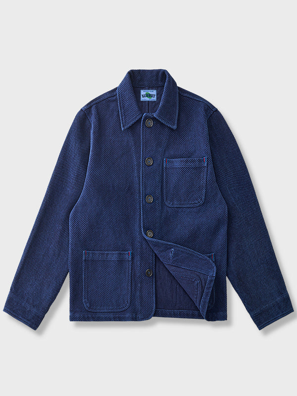 Vintage indigo-dyed French work jacket