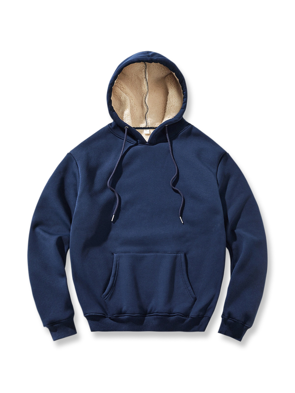 PESSOA | Fleece-lined drop shoulder hoodie