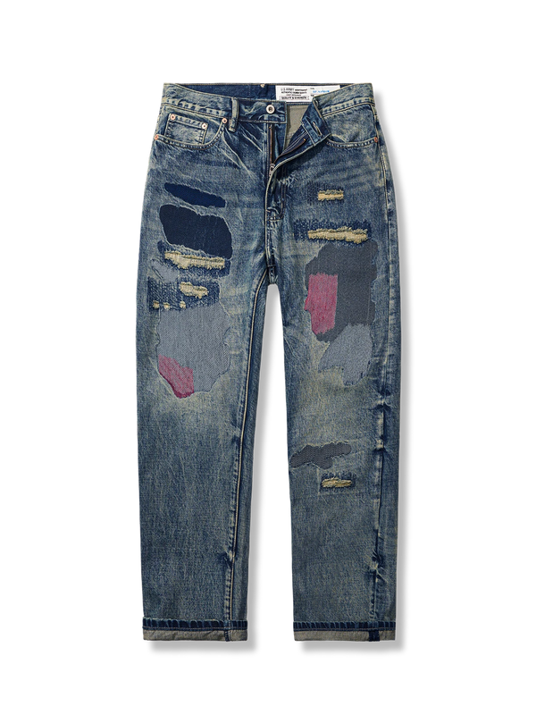 PESSOA | Handmade patchwork denim pants