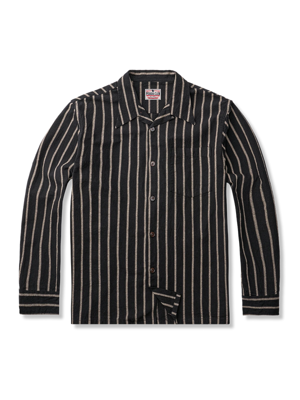 PESSOA | Yarn-dyed striped cotton Cuban shirt