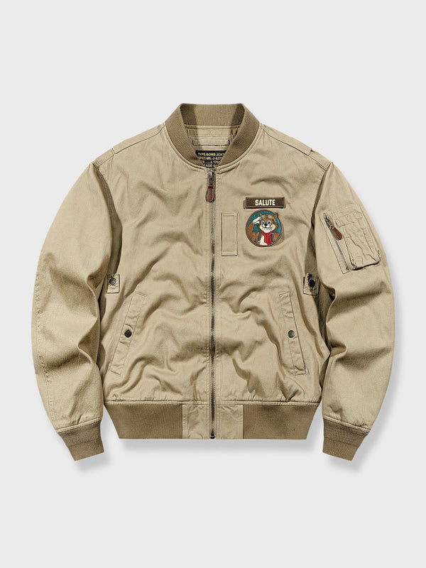 Air Porco | Lightweight jacket with embroidered badge