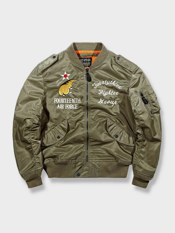 Air Porco | Flying Tigers embroidered flight jacket