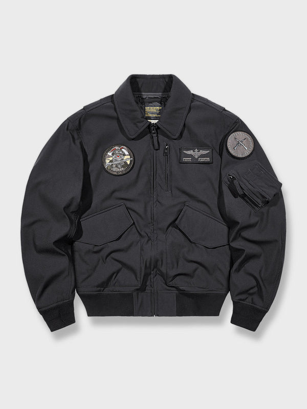 Air Porco | MA-1 embroidered badge flight jacket