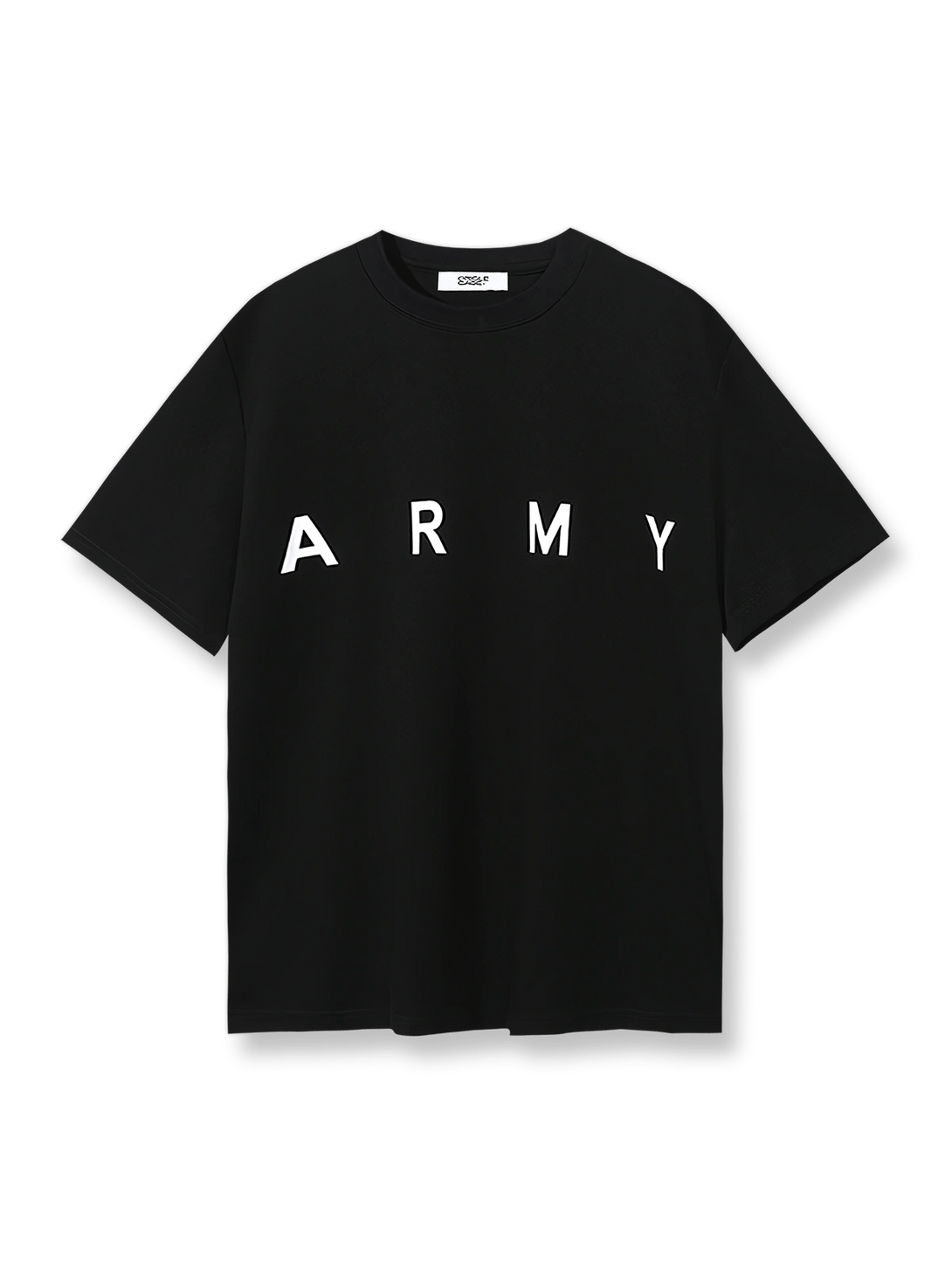 製品画像：ARMYロゴ半袖Tシャツ正面図