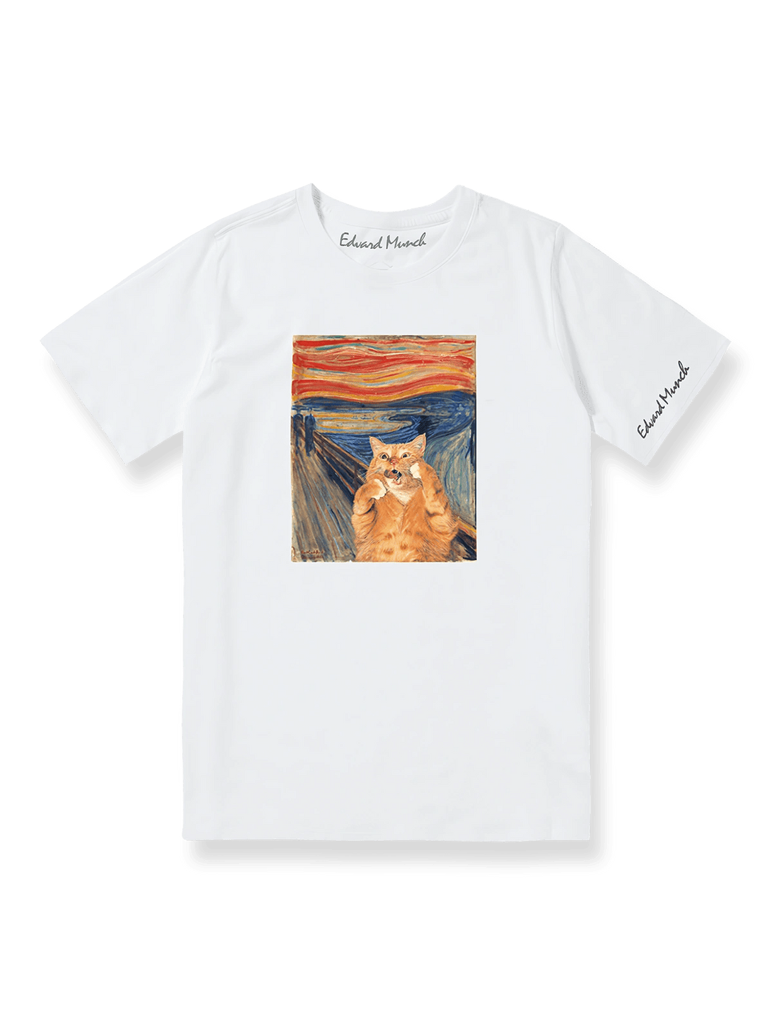 製品画像: Edvard Munch『猫の叫び』プリントTシャツ