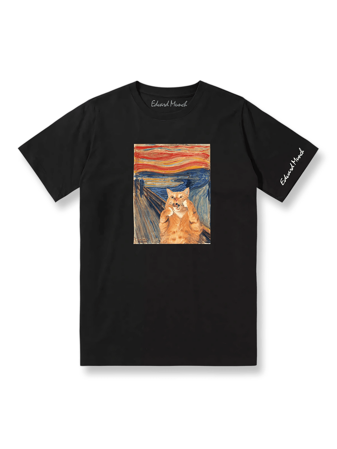 製品画像: Edvard Munch『猫の叫び』プリントTシャツ