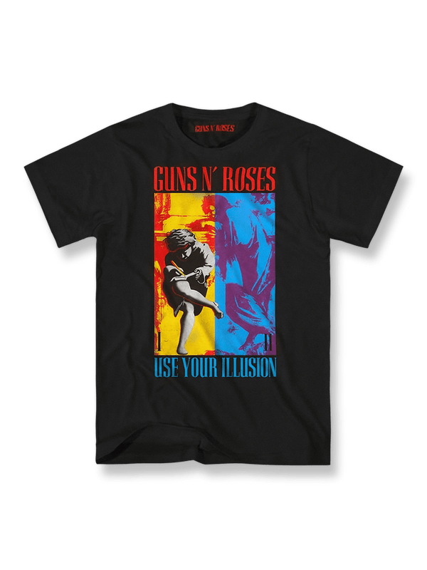  Guns N' Roses Tシャツのフロント、『Use Your Illusion』カバーアート