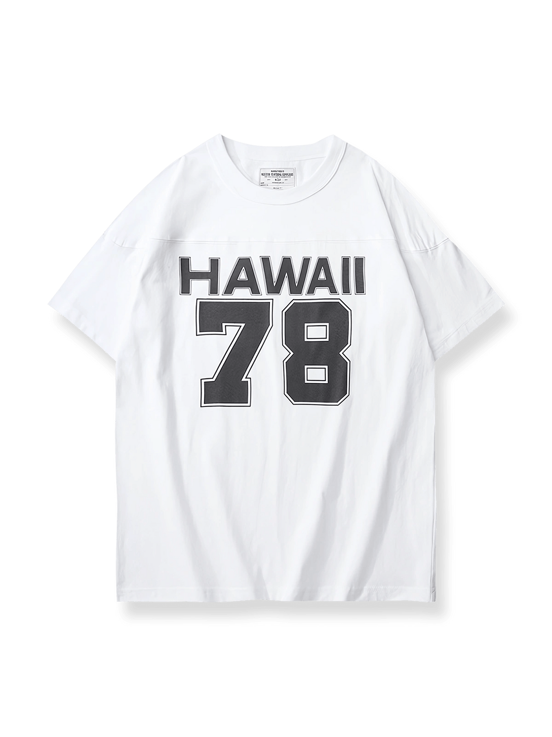  HAWAII 78プリント半袖Tシャツ