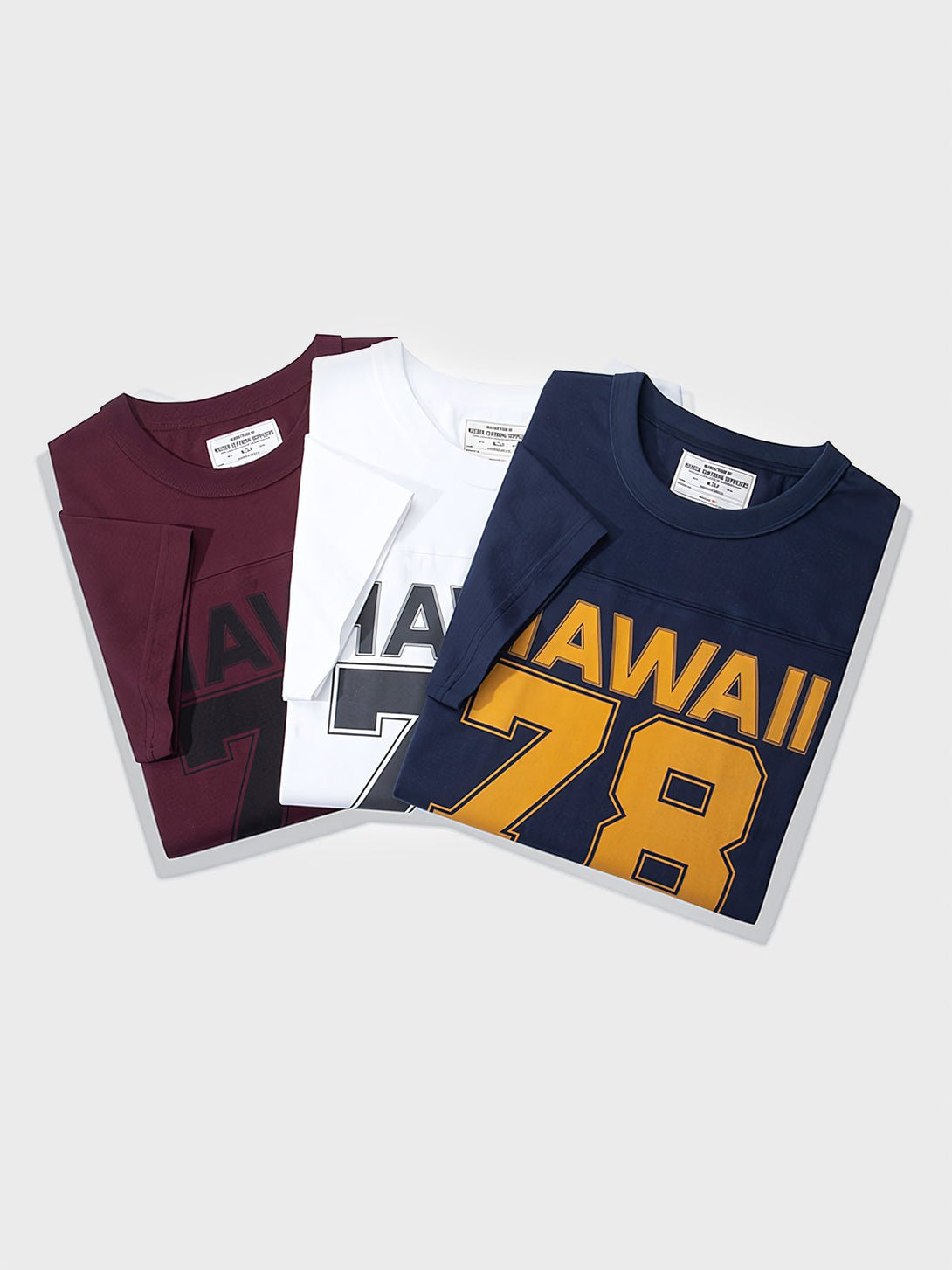  HAWAII 78プリント半袖Tシャツ