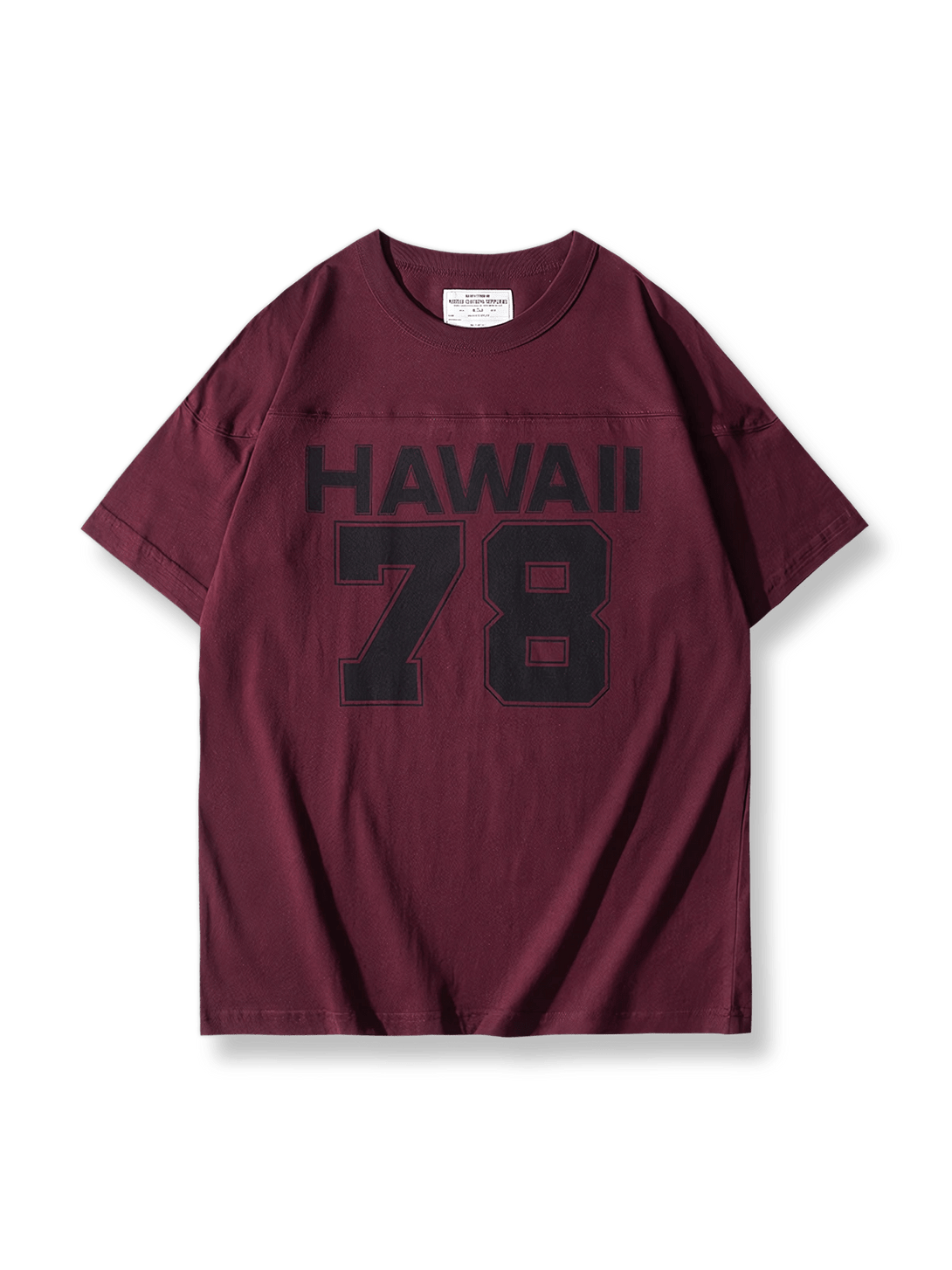  HAWAII 78プリント半袖Tシャツ