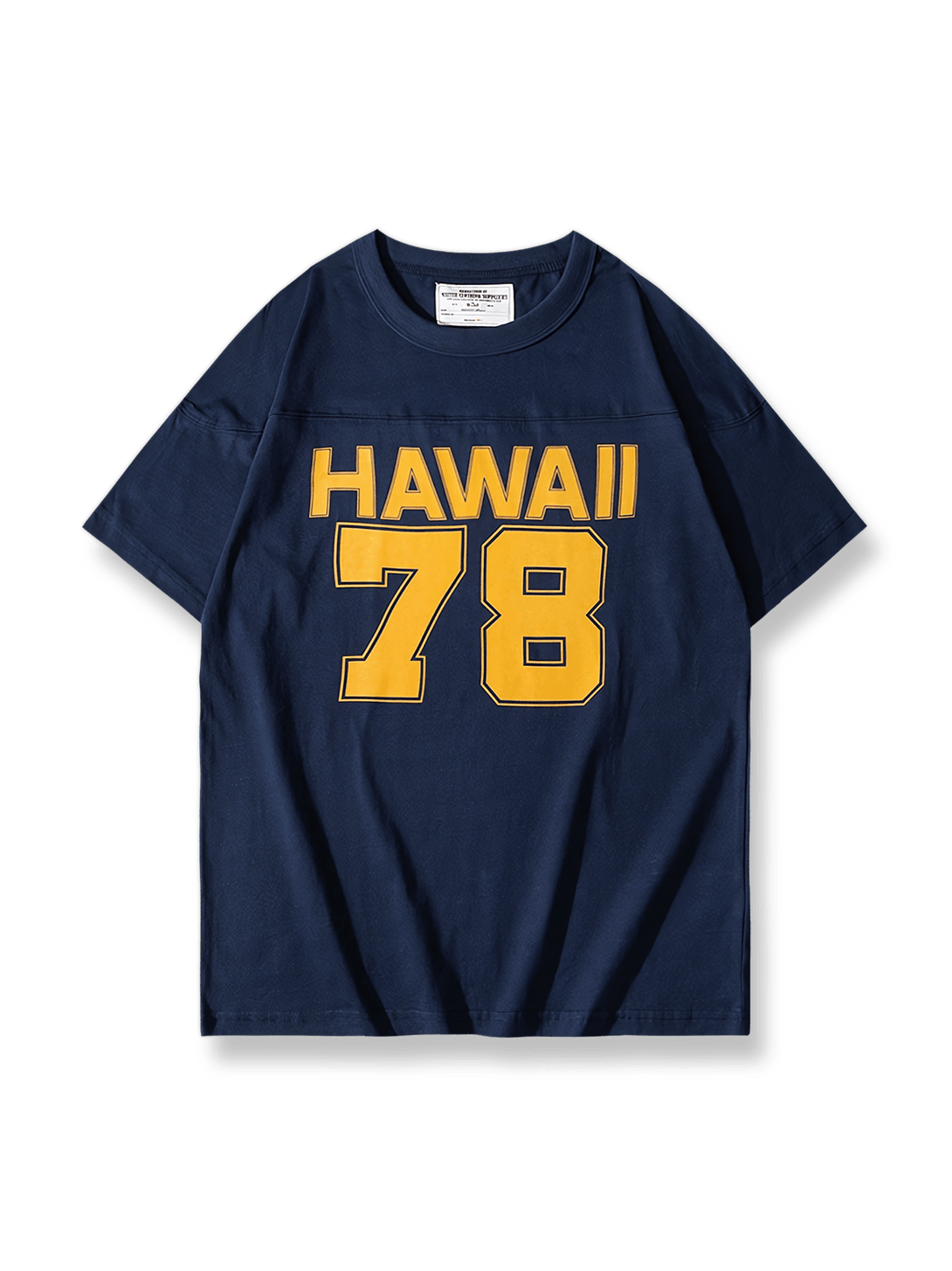  HAWAII 78プリント半袖Tシャツ