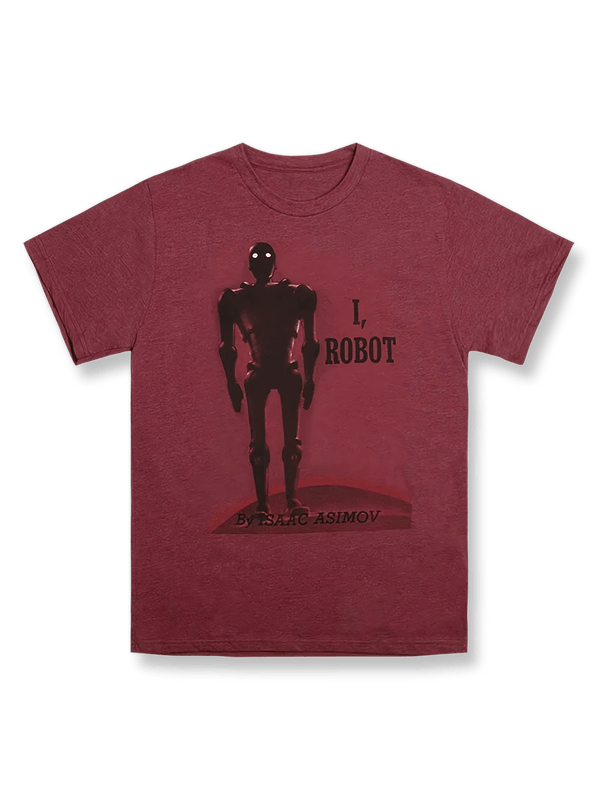 製品画像: アイザック・アシモフ『I, Robot』テーマTシャツ正面図