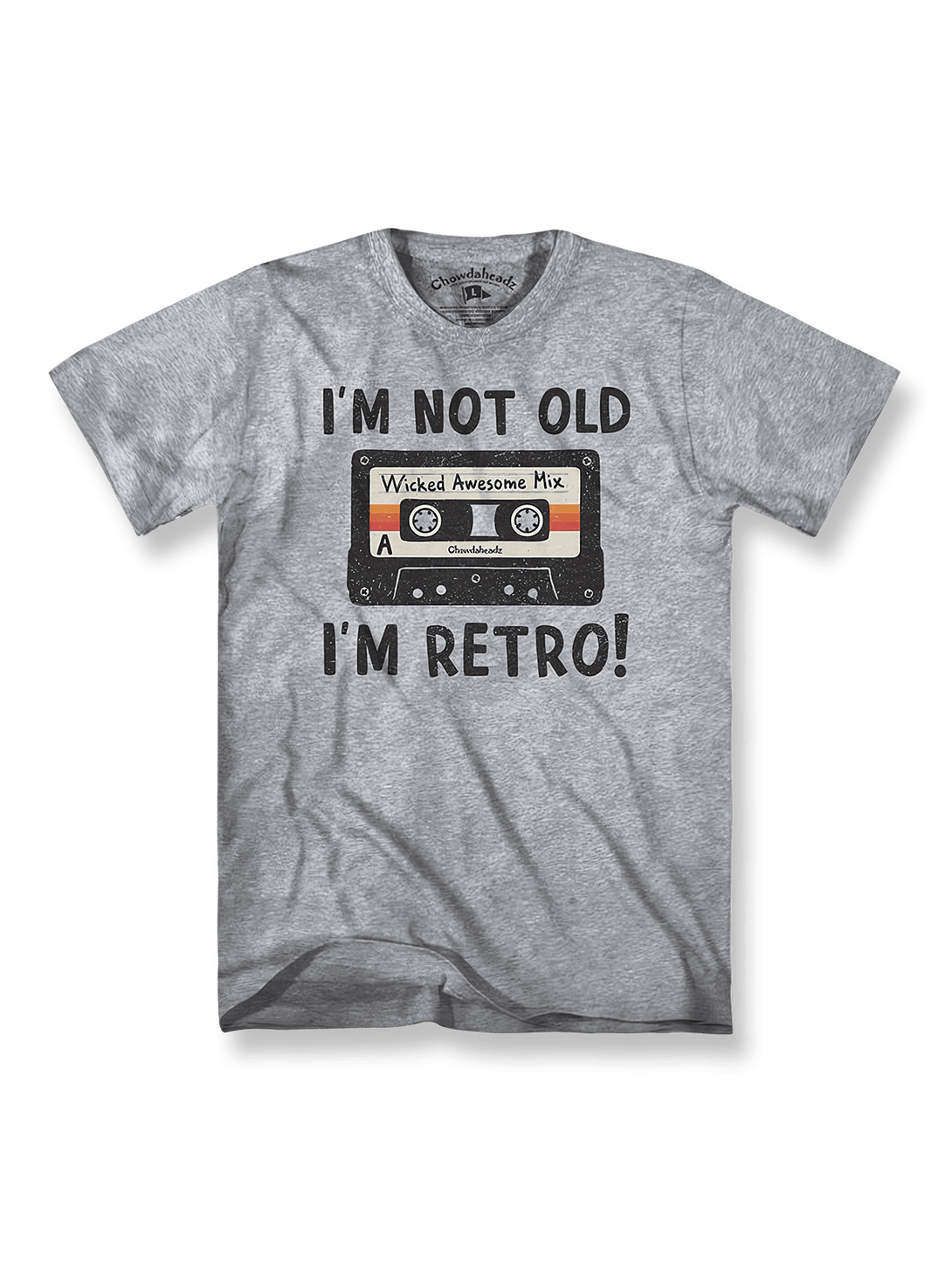  『I'm Not Old I'm Retro』プリント クラシック Tシャツの全体図