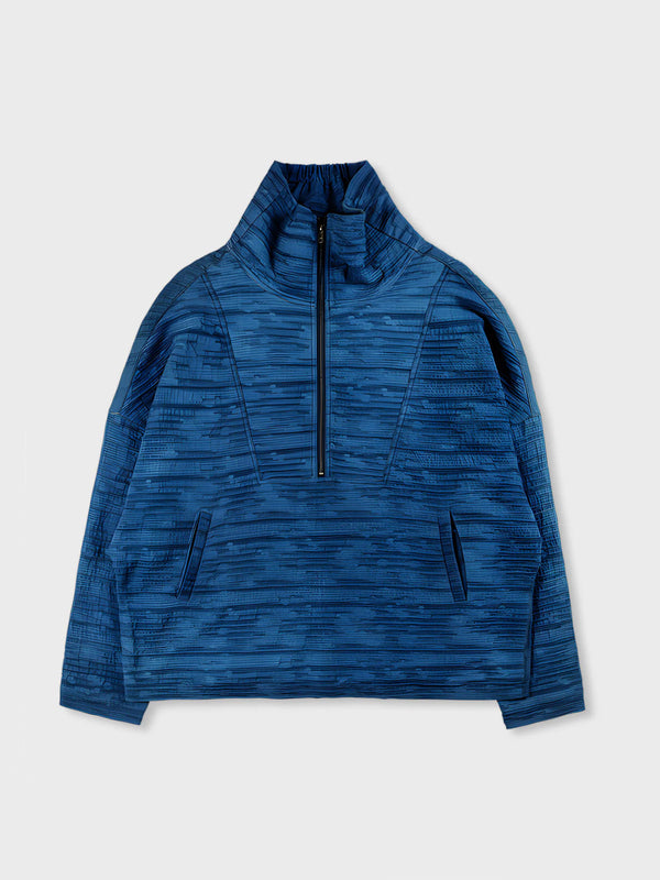 Indigo dyed cotton linen jacket