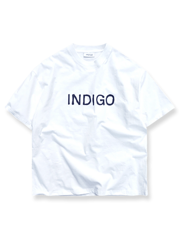 Indigohoodゆったりカジュアルプリント半袖Tシャツ全貌