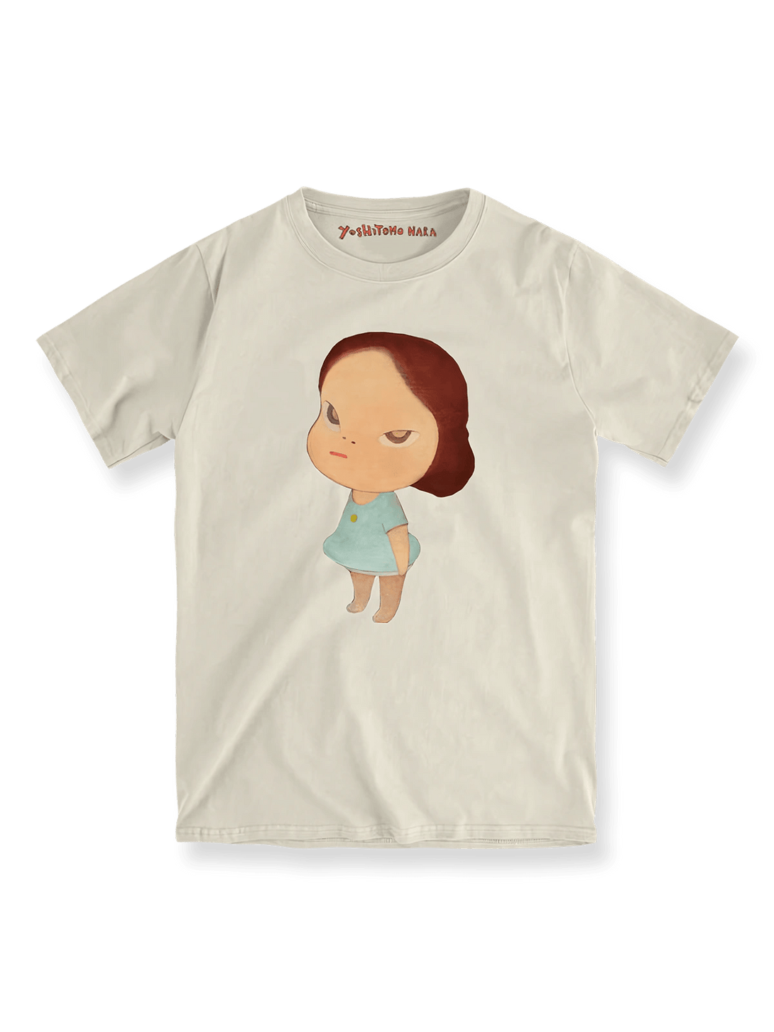 製品画像: 奈良美智の人形少女プリントTシャツ