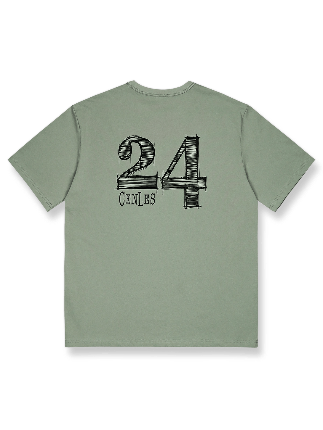 "No.24"レトロスポーツ半袖Tシャツの正面全体図、5色を展示