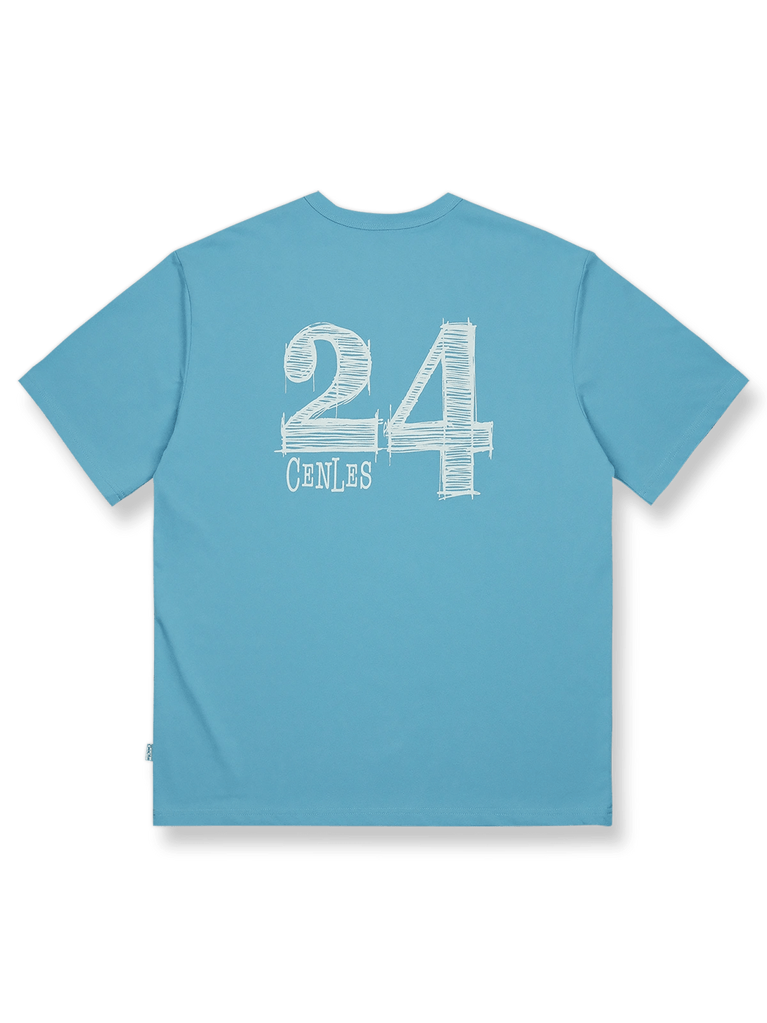 "No.24"レトロスポーツ半袖Tシャツの正面全体図、5色を展示