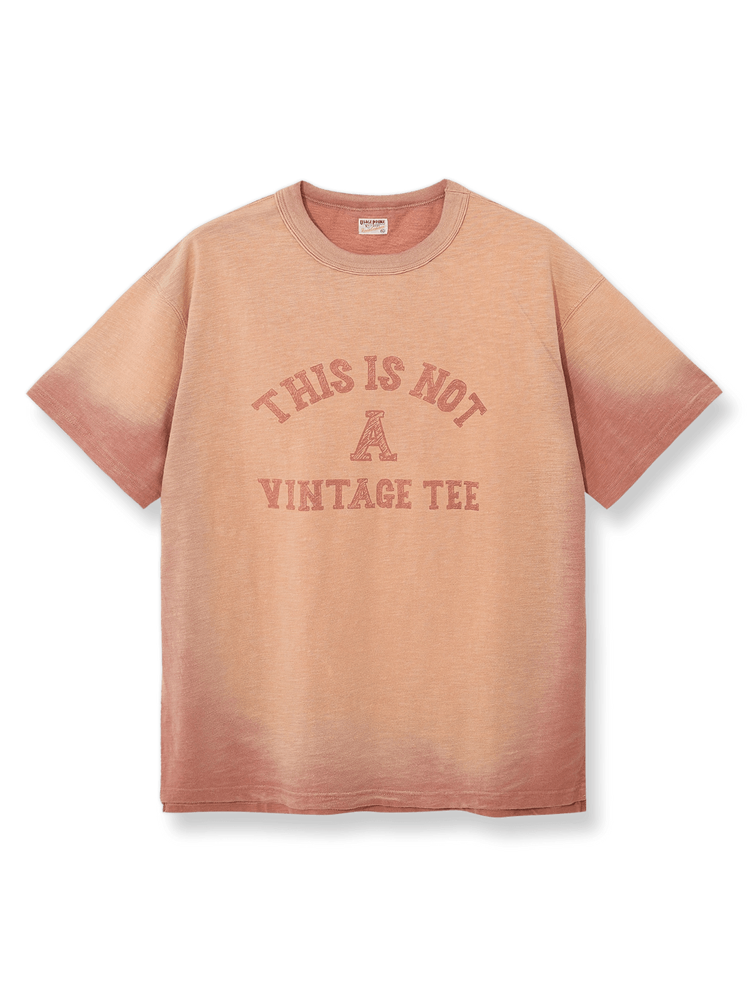  NOT Vintage Tee ヴィンテージ加工質感Tシャツ正面図