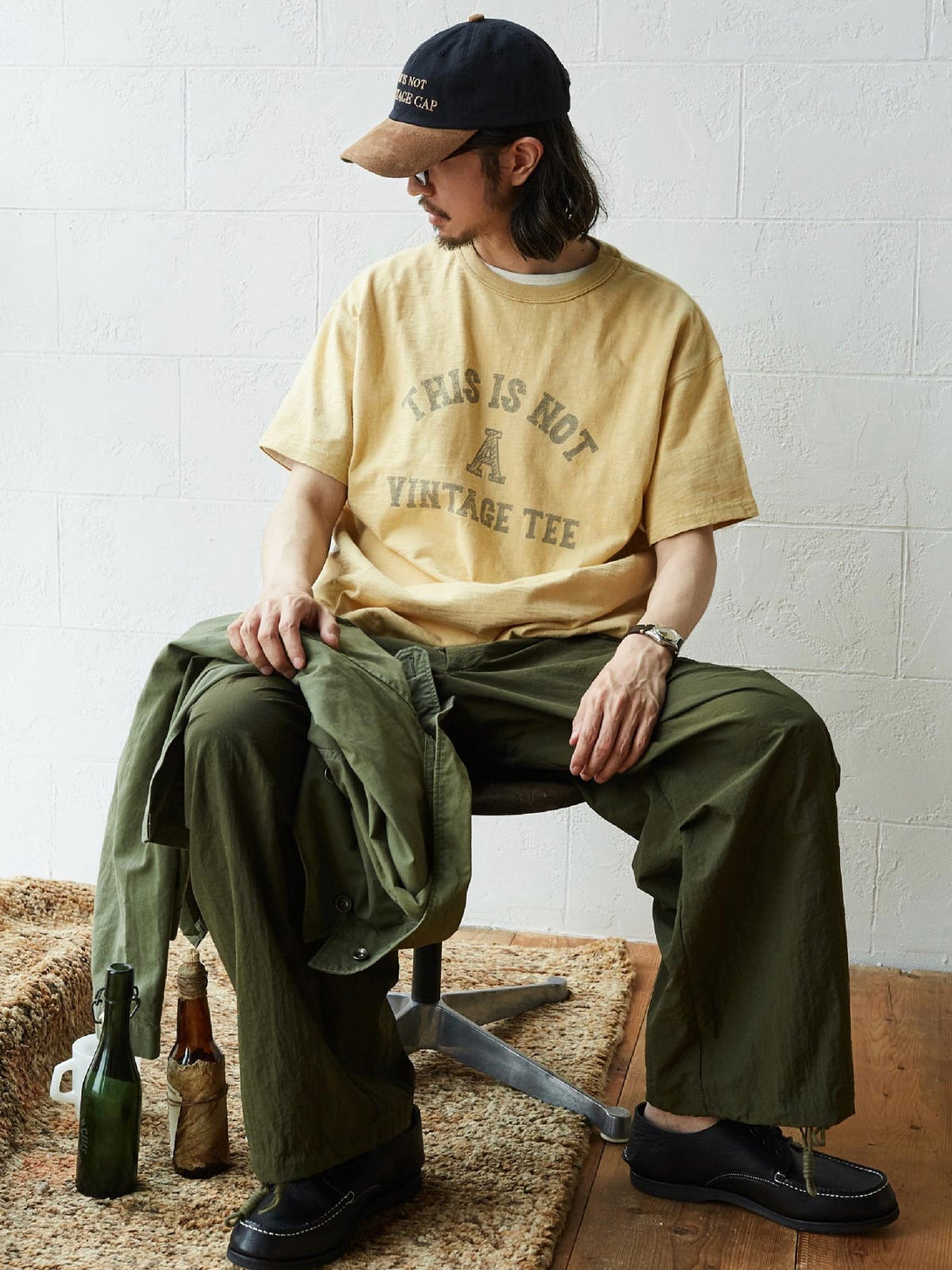 NOT Vintage Tee ヴィンテージ加工質感Tシャツのプリントディテール