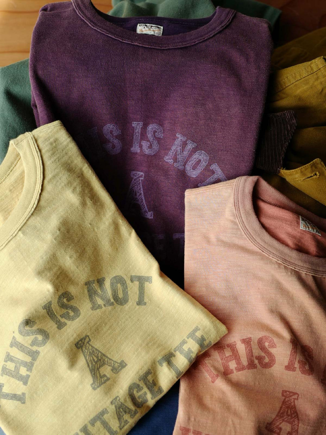 NOT Vintage Tee ヴィンテージ加工質感Tシャツのプリントディテール