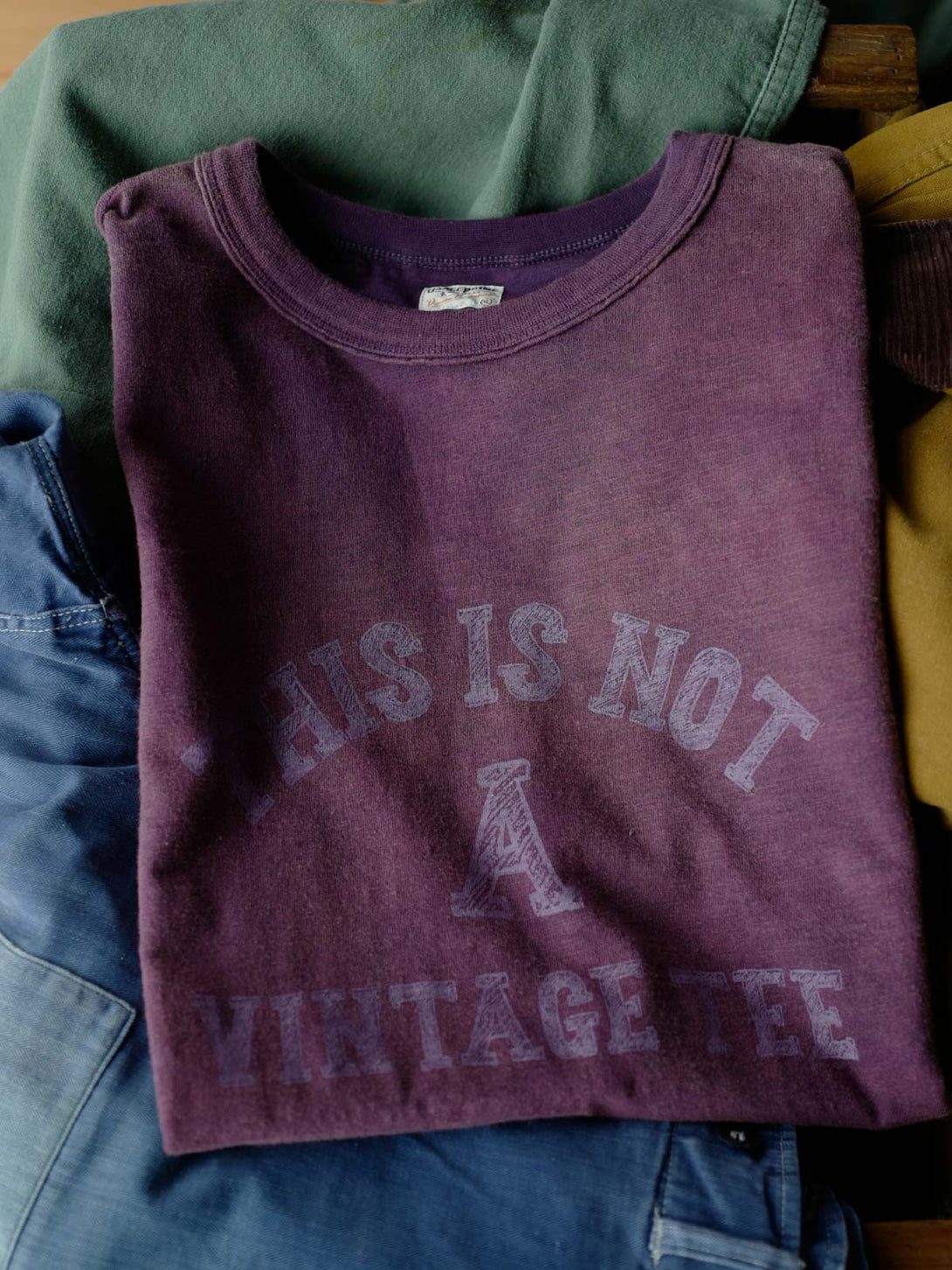 NOT Vintage Tee ヴィンテージ加工質感Tシャツのプリントディテール