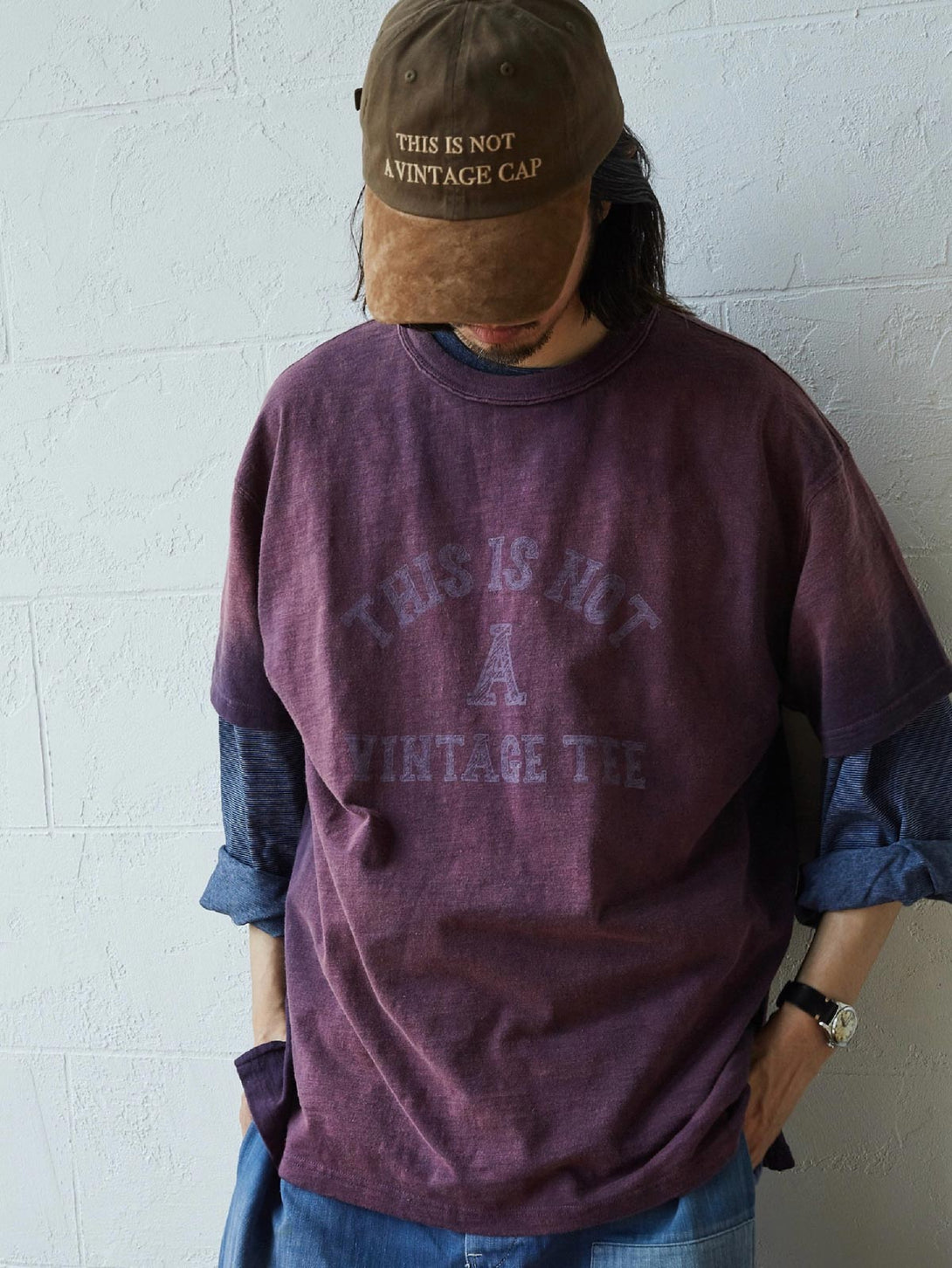 NOT Vintage Tee ヴィンテージ加工質感Tシャツのプリントディテール