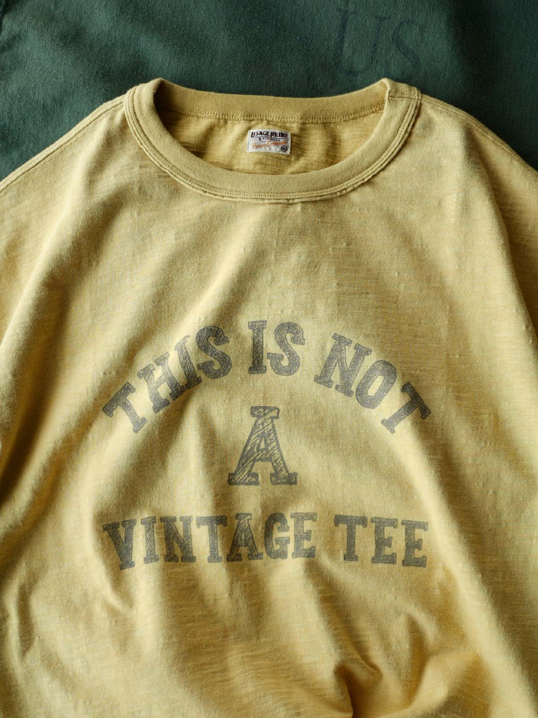 NOT Vintage Tee ヴィンテージ加工質感Tシャツのプリントディテール