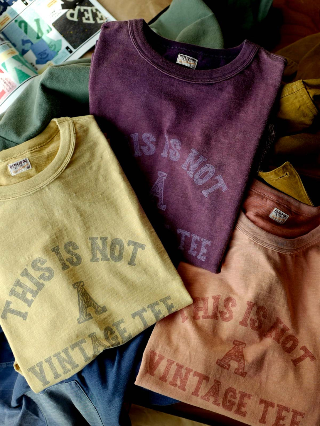 NOT Vintage Tee ヴィンテージ加工質感Tシャツのプリントディテール