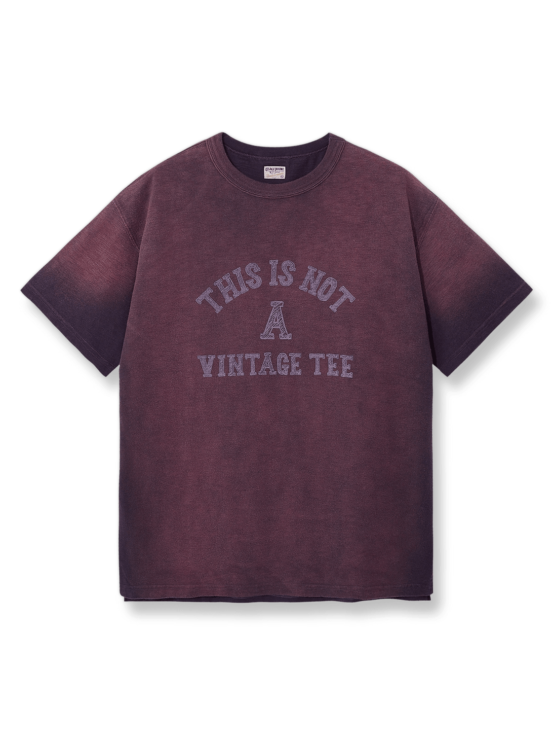  NOT Vintage Tee ヴィンテージ加工質感Tシャツ正面図