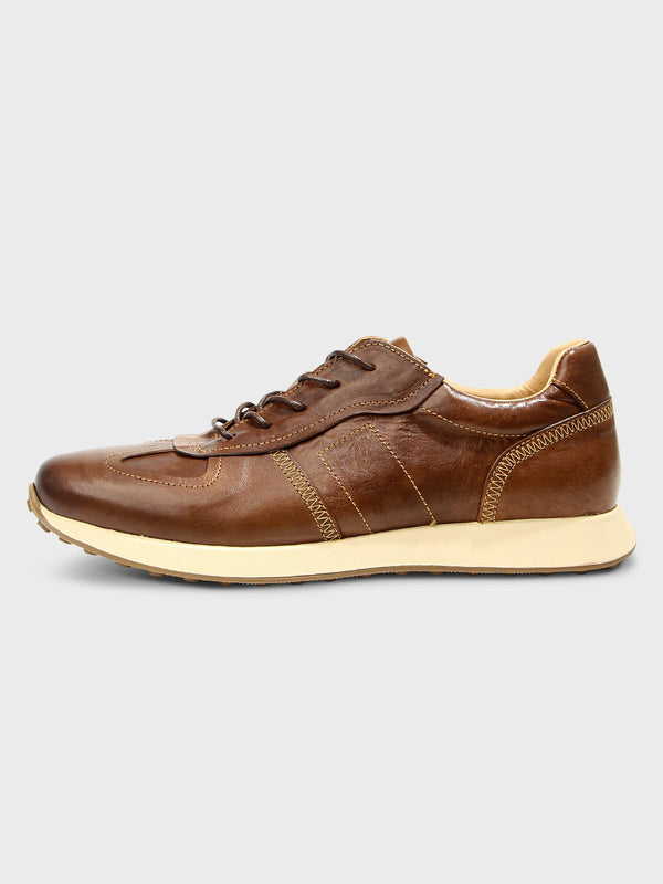 Parata | Washed horse leather sneakers