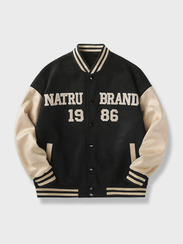 PARDON | Deerskin Velour Baseball Jacket