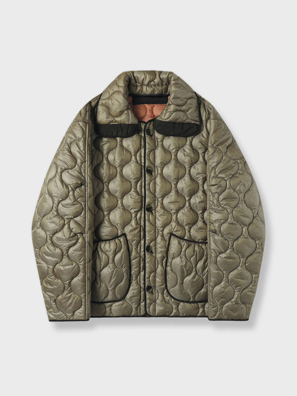 PARDON | Quilted padded jacket with removable collar